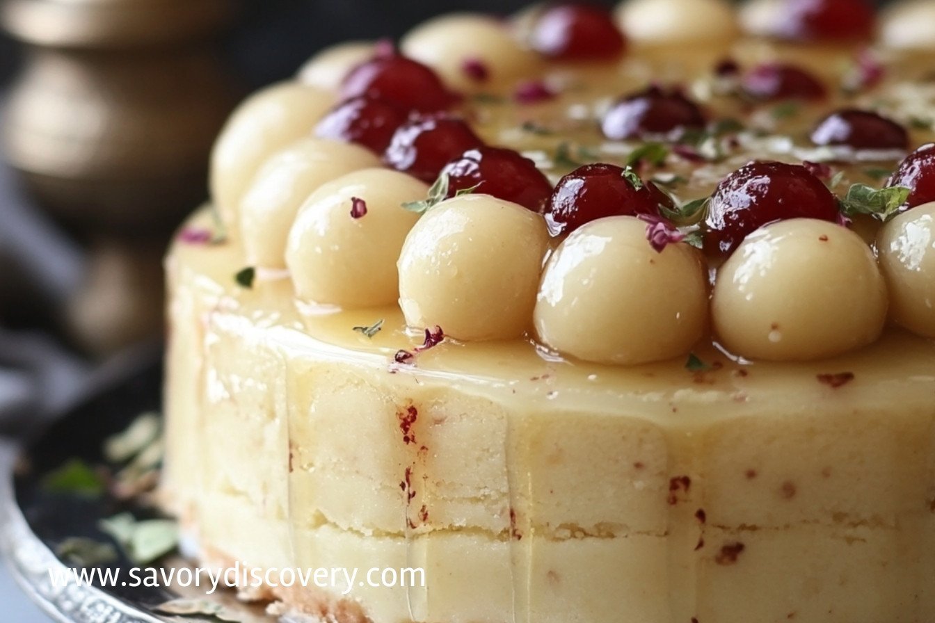 Gulab Jamun Kulfi Cake